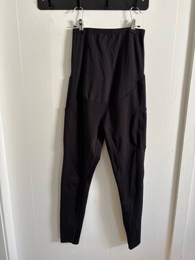 Maternity Leggings Black with side pockets